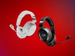 HyperX Cloud Flight 2 有两种颜色可供选择。图：游戏耳机的宣传图片。(图片来源：惠普）