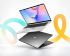 从不同角度展示的 Asus Vivobook S14 和 S16 笔记本电脑