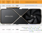 RTX 4090搭载了24GB的GDDR6X内存。(来源：3DCenter，Nvidia编辑)