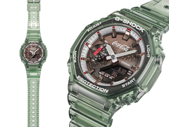 图为卡西欧G-Shock与可口可乐联名款GA2100CC-3A腕表。