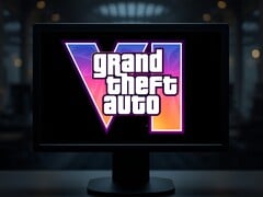 PC 显示器上展示的 GTA 6 开发版本