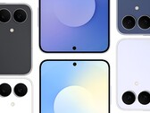 Galaxy S25 FE 不同颜色版本的官方外观渲染图。(图片来源：Android Headlines，有删改）