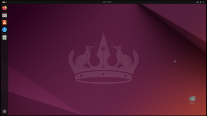 Ubuntu 24.04 安装后的 GNOME 桌面（图片：Canonical）。