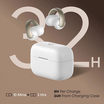 AeroClip 总共可持续使用 32 小时（图片来源：Anker）