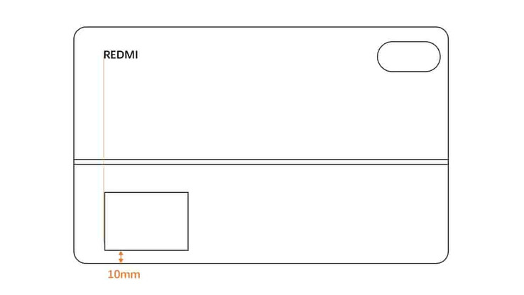 从背面看红米 Pad 2 Pro 可选键盘配件的示意图。(图片来源：via TheTechOutlook）