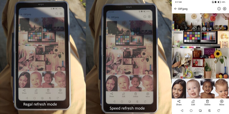 晨曦直射下的富豪模式与速度模式。