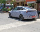 一辆伪装的特斯拉 Model Y 即将在印度上市（图片来源：shameelck on Reddit）