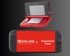 任天堂 3DS 位于 Switch 2 控制台上方（图片来源：任天堂美国公司，亚马逊有编辑）