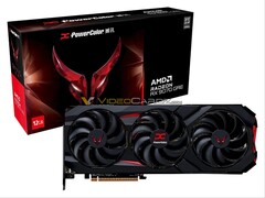 PowerColor 的 Red Devil Radeon RX 9070 GRE 预计将采用与其他 Red Devil 显卡相同的散热器设计。(图片来源：Videocardz） 