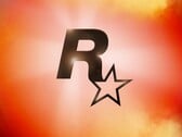 橙色和红色背景上的 Rockstar Games 徽标（图片来源：Rockstar Games）