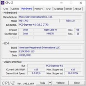 微星GE76 Raider 11UH - CPUz