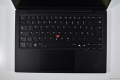 联想 ThinkPad X1 Carbon 13 的键盘（图片来源：Benjamin Herzig）