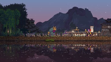 In the image: A gameplay screenshot from Kingdom Two Crowns.