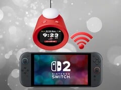 连接到 Switch 2 的任天堂 Alarmo 语音时钟（图片来源：任天堂美国公司，有编辑）。