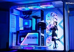 也许世界上最大的游戏 PC 能让人看起来像微缩模型。