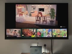在电视上显示 Switch 2 GameChat