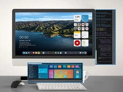 显示器可安装在主显示器旁边或下方（图片来源：PinRuis）