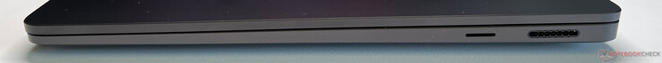 右：microSD 读卡器、Surface Connect 接口