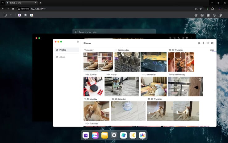 从网络界面访问备份的介质