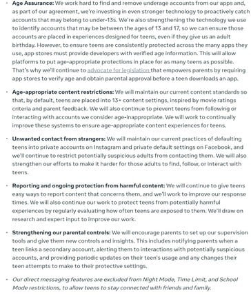 Facebook 和 Instagram 即将对 18 岁以下用户的账户进行调整。