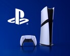 带有 PlayStation 标志的索尼 PS5 Pro（图片来源：索尼 PlayStation，有编辑）。