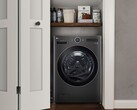 LG 超大容量智能 WashCombo 洗衣干衣机可以通过语音指令进行控制。(图片来源：LG）