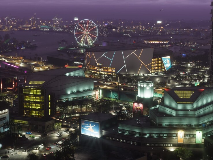 夜晚的副城，《GTA 6》中的一个地区。