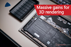 三维渲染工作流程在 Linux 上得到了最大的改进。(图片来源:Notebookcheck - 已编辑)