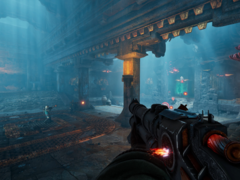 Abyssus 可让玩家在八种独特的武器之间切换，每种武器都可使用 45 种可能的修改器之一进行调整。图为游戏截图。(图片来源：Steam）