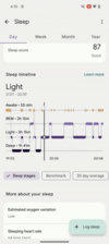 Fitbit 应用程序中重新设计的睡眠部分。(图片来源：Fitbit）