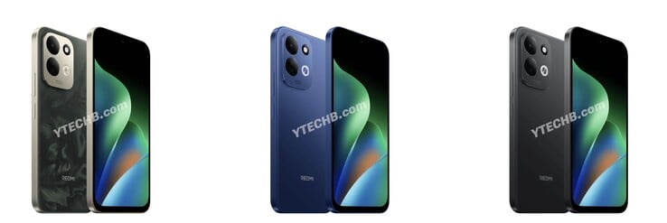 小米红米17 4G的泄露渲染图。