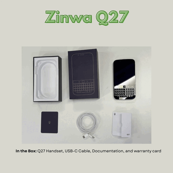 Zinwa Q27 支持有线和无线充电,但包装盒内不附带充电器。