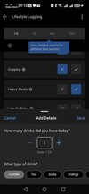 Garmin 生活方式记录工具的截图。(图片来源：截图）