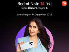 Redmi Note 14 5G 终究会直接全球发布。(图片来源：小米）