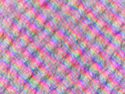 子像素网格的图片显示了极富颗粒感的显示效果。