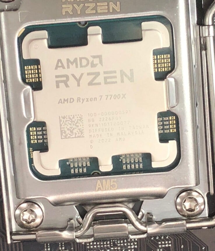 AMD Ryzen 7 7700X。(来源：Cortexa99)