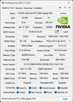 GPU-Z NvidiaGeForce RTX 3060