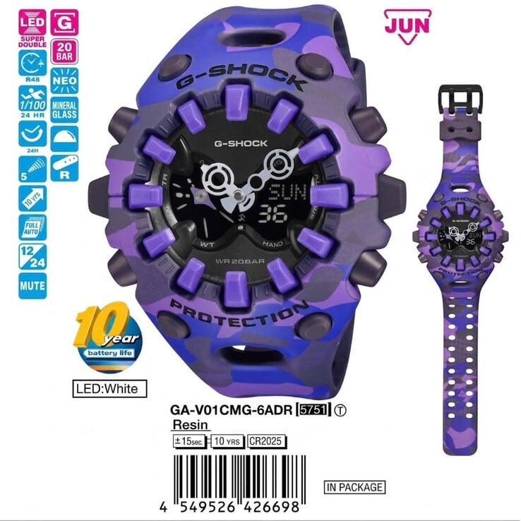 卡西欧 G-Shock GA-V01CMG-6A 手表
