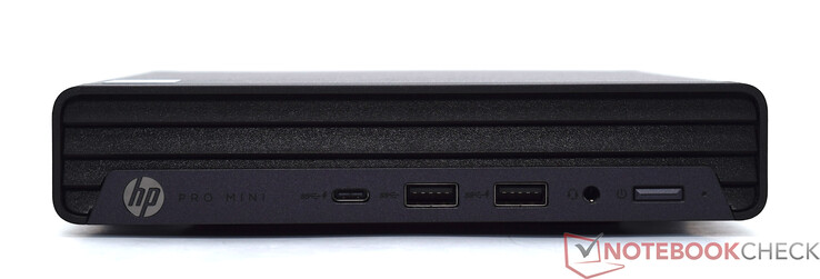 前置USB Type-C 20 Gbit/s、2x USB Type-A 10 Gbit/s、3.5 mm 音频