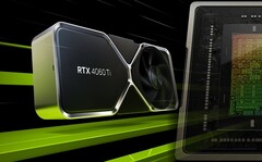 GeForce RTX 4060 Ti可以夸耀拥有DLSS 3渲染能力和2.54 GHz的提升时钟。(图片来源：Nvidia - 编辑)