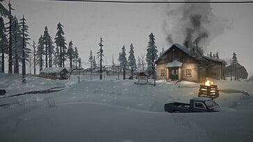 一张展示 The Long Dark 中一栋房屋的图片。