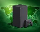 Xbox Series X 主机与世界地图一同展示