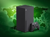 Xbox Series X 主机与世界地图一同展示