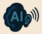 象征人工智能助听技术的抽象插图（图片来源：OpenAI/DALL-E）