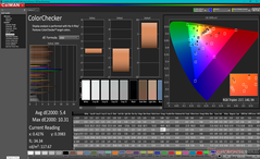 校准后的ColorChecker