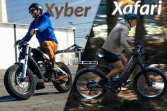 赛格威 Xyber 拥有时尚的 X LED 头灯,而 Xafari 则是一款坚固耐用的双悬挂通勤车。(图片来源:赛格威)
