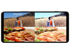 使用和未使用索尼全新 AI 相机助手图像处理功能拍摄的照片。