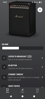 马歇尔蓝牙应用程序：调节音量并不令人兴奋