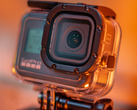 GoPro 摄像机的特写。