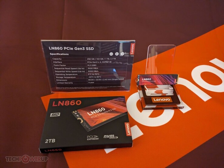LN860 Gen3 固态硬盘（图片来源：TechPowerUp）